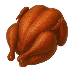 Smoked guinea fowl